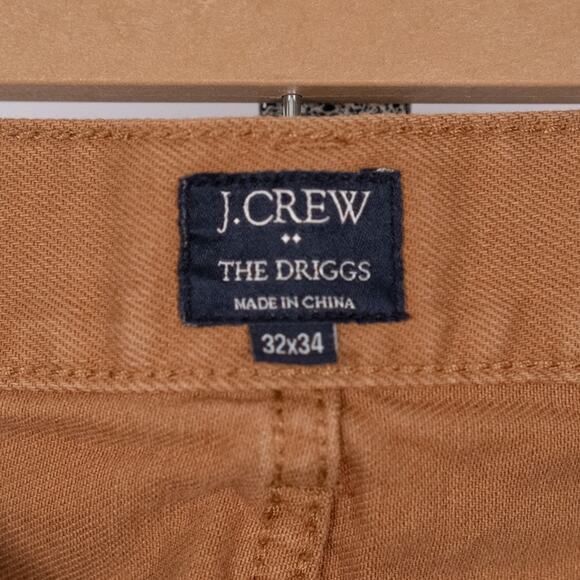 J CREW Men's The Driggs Tan Camel Jeans 32 x 34 Casual Preppy Classic Denim Pant - Picture 3 of 5